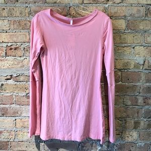 Lululemon pink LS tee sz 6 (53349)